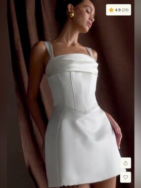 Meshki Isabel Satin Corset Mini Dress